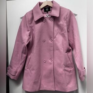 NWT “i” Pea Coat, Pink, L